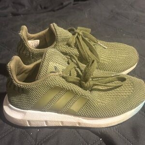 Adidas Khaki Knit Sneakers size 12 kids